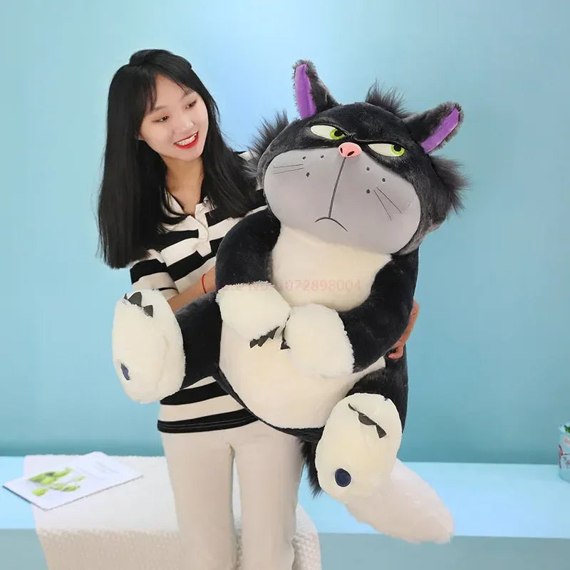 30-80cm Disney Lucifer Plush Toy Kawaii Stuffed Animal Plush Doll Japan Figaro Cinderella'S Cat Kids Girl Birthday Gifts Toys